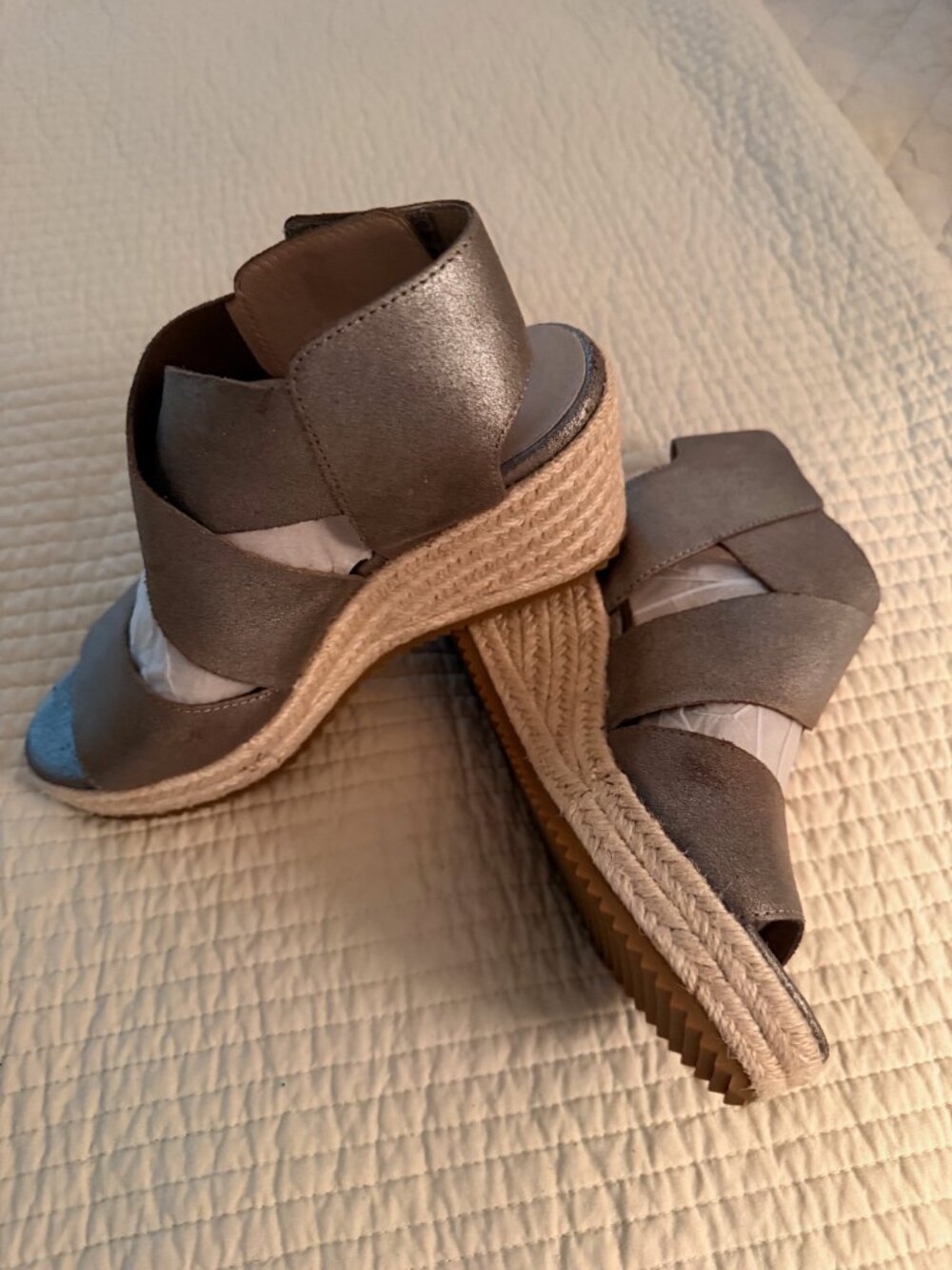 EILEEN FISHER Metallic Espadrilles
